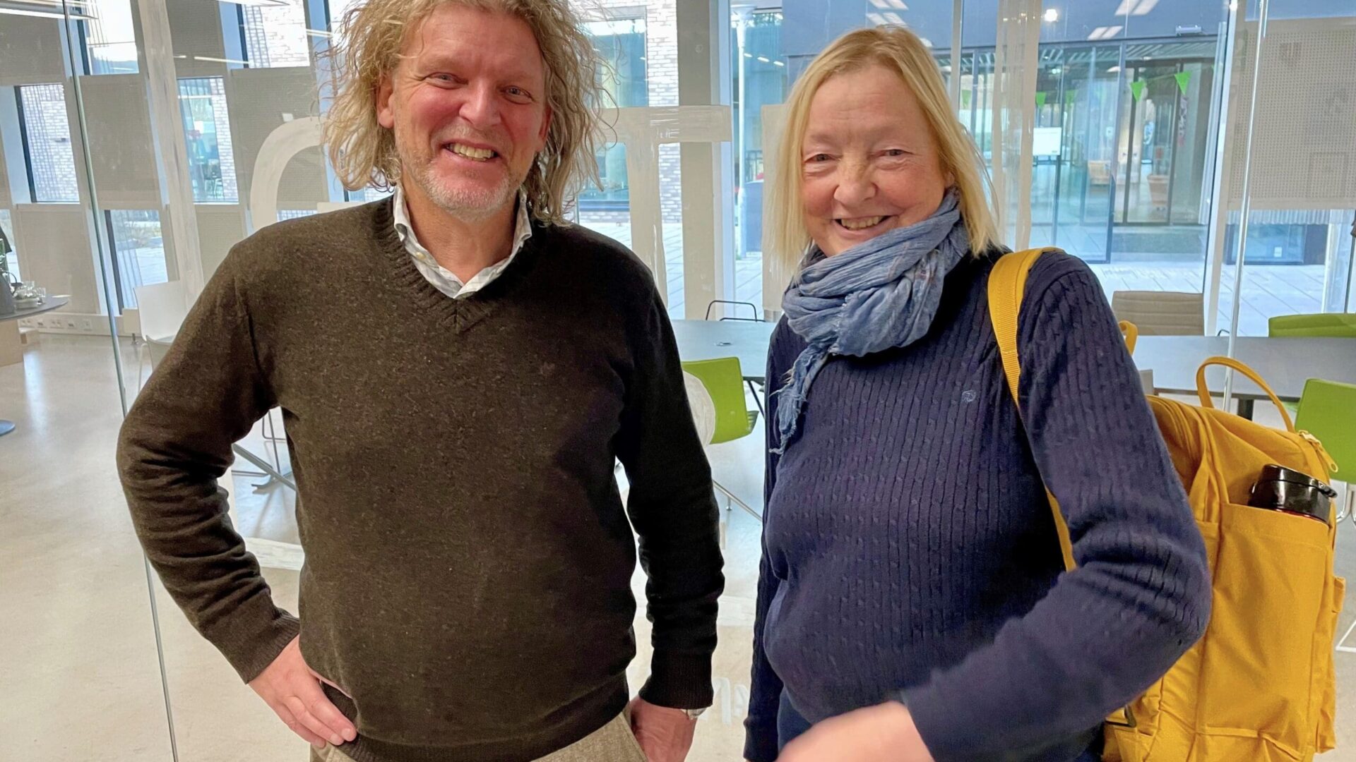 Per Qvistbäck, Sustainable Business Hub og Catarina Warfvinge, Lunds Tekniska Högskola. Foto: Peter Liljenberg